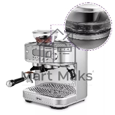 Кофеварка рожковая Kitfort КТ-7113 нержавеющая сталь, исп. кофе - молотый/зерновой, 2.3 л, 1770 Вт, 15 бар