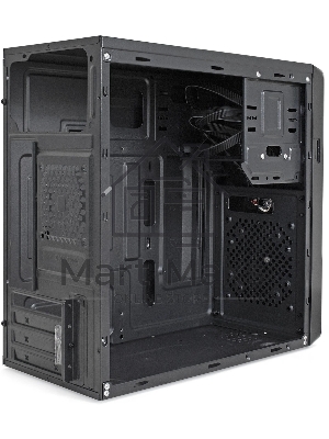 Компьютерный корпус Minitower ExeGate BA-309-UNS500 (mATX, БП UNS500 с вент. 12см, 2*USB, HD аудио, черный)