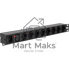 Блок распределения питания Powercom PDU-16A-type 2 (PDU-16AV10-8S-C9-C2)