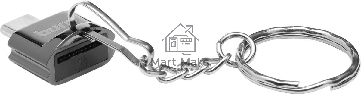 Кард-ридер Buro BU-CR-201/черный/MMC/MS/RS-MMC/SD/SDHC/USB 2.0/пластик