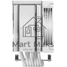 Кулер для процессора DEEPCOOL AK700 DIGITAL WH LGA1851/1700/1200/115X/AM5/AM4 (9шт/кор, TDP 260W, PWM, Fan 120mm, 7 тепл. трубок, Copper Base, белый) RET