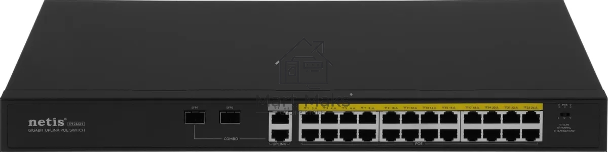 Коммутатор 24PORT 10/100M POE 4GE COMBO P124GH Netis