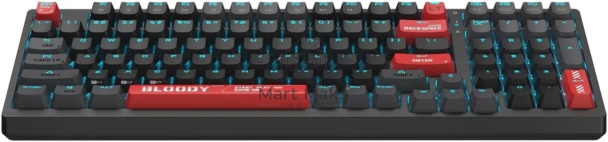 Клавиатура A4Tech Bloody AT98 проводная USB черный/красный