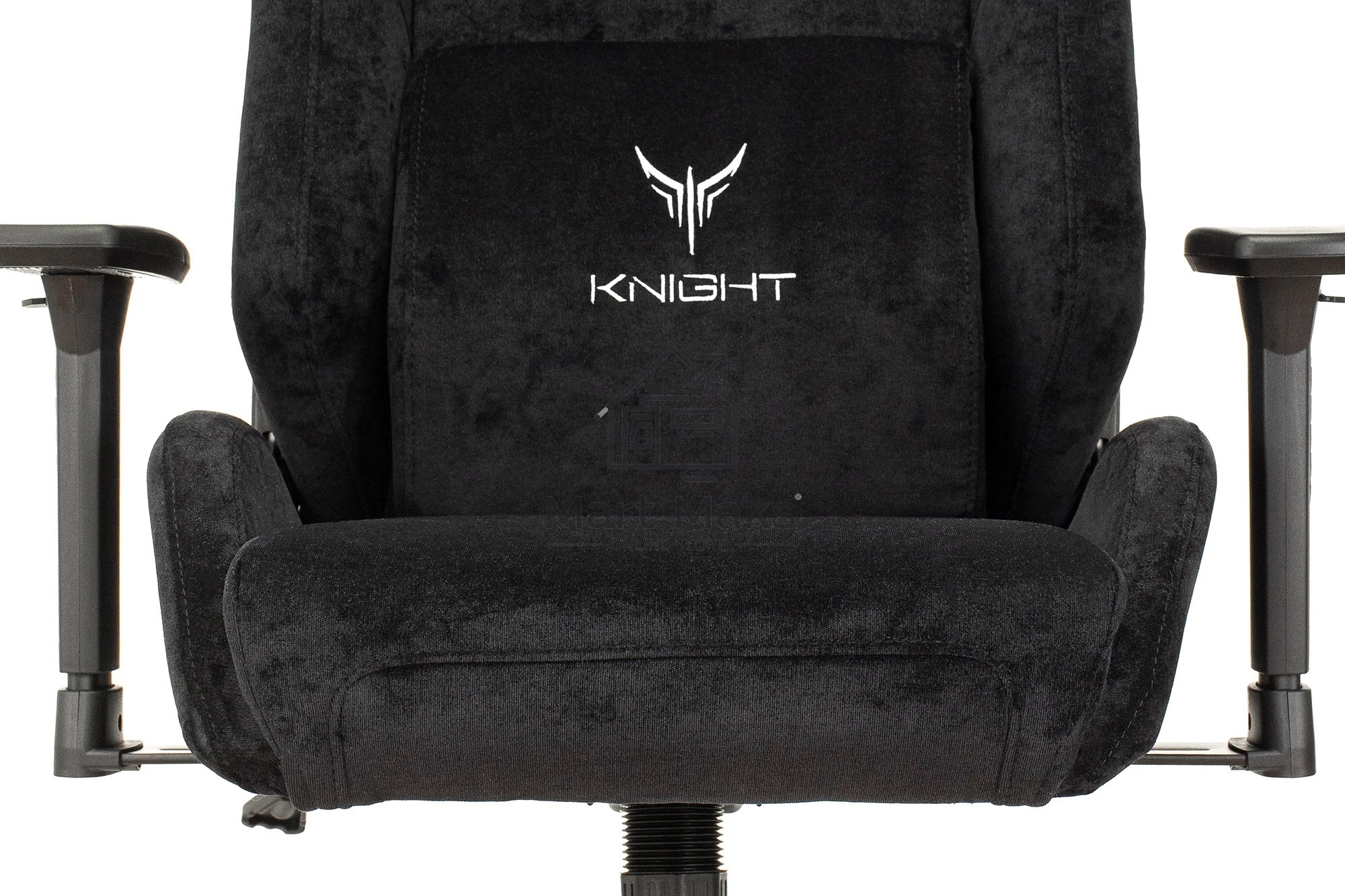 Кресло игровое Бюрократ Knight N1 Fabric черный Light-20, с подголов. крестовина металл