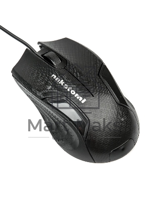 Мышь проводная Nakatomi MON-06U черный, 800 dpi, USB, кнопки - 3