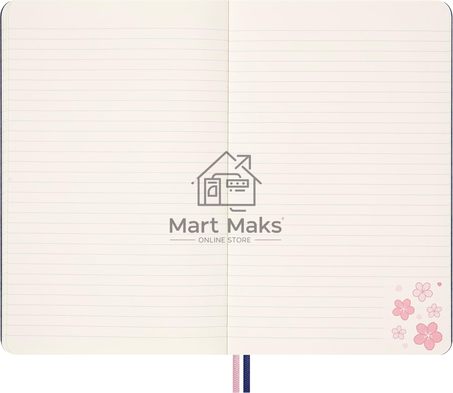 Блокнот Moleskine LIMITED EDITION SAKURA LESU08MM710BOX Pocket 90x140мм, обложка текстиль, 160 страниц, линейка, подарочная коробка, синий, 2025
