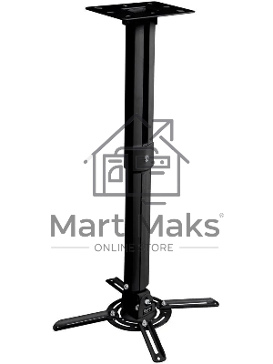 Кронштейн для проектора Buro PR05-B макс.13.6кг потолочный поворот и наклон черный