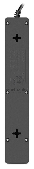 Сетевой фильтр SVEN SF-05E 1,8 м (5 розеток с защитными шторками) черный, цветная коробка