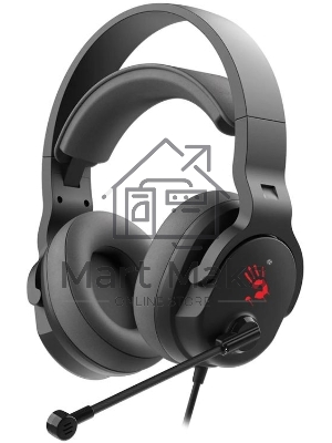 Гарнитура проводная с микрофоном A4Tech Bloody G330p черный 2м мониторные оголовье (G330P)