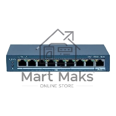 Коммутатор Hikvision DS-3E1309P-EI/M, 8×100 Мбит/с PoE+ + 1×1 Гбит/с, настраиваемый