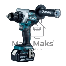 Дрель-шуруповерт Makita DDF486RTJ, 18 В, 5 Ач, 130 Нм, бесщеточный