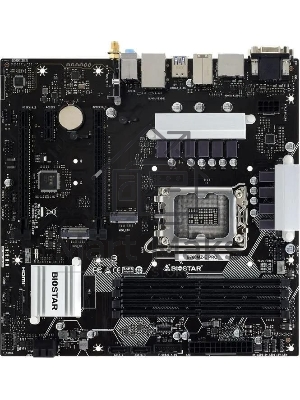 Материнская плата Biostar B760MZ-E PRO, LGA 1700, Intel B760, 4xDDR5, 4xSATA, 2xM.2, 1xPCIe 4.0 x16, 1xPCIe 3.0 x4, 1xPCIe 3.0 x1, 1xHDMI, 1xDP, 1xDVI, 1xVGA, 1x 2.5Gb LAN, 3xUSB-A 3.2 Gen 1, 2xUSB-A 2.0, 1xUSB-C 3.2 Gen 2, 3x3.5 мм, 7.1, mATX
