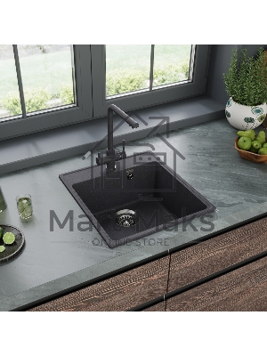 Кухонная мойка Maunfeld Perla 460 MFQS-460DGR темно-серый