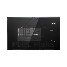 Встраиваемая микроволновая печь Kuppersberg HMW 651 B, High-Tech, 25 л, мощность 900 Вт, кварцевый гриль, поворотный стол, 5 уровней мощности, 8 автоматических программ, размораживание, сенсорное управление, дисплей, черный