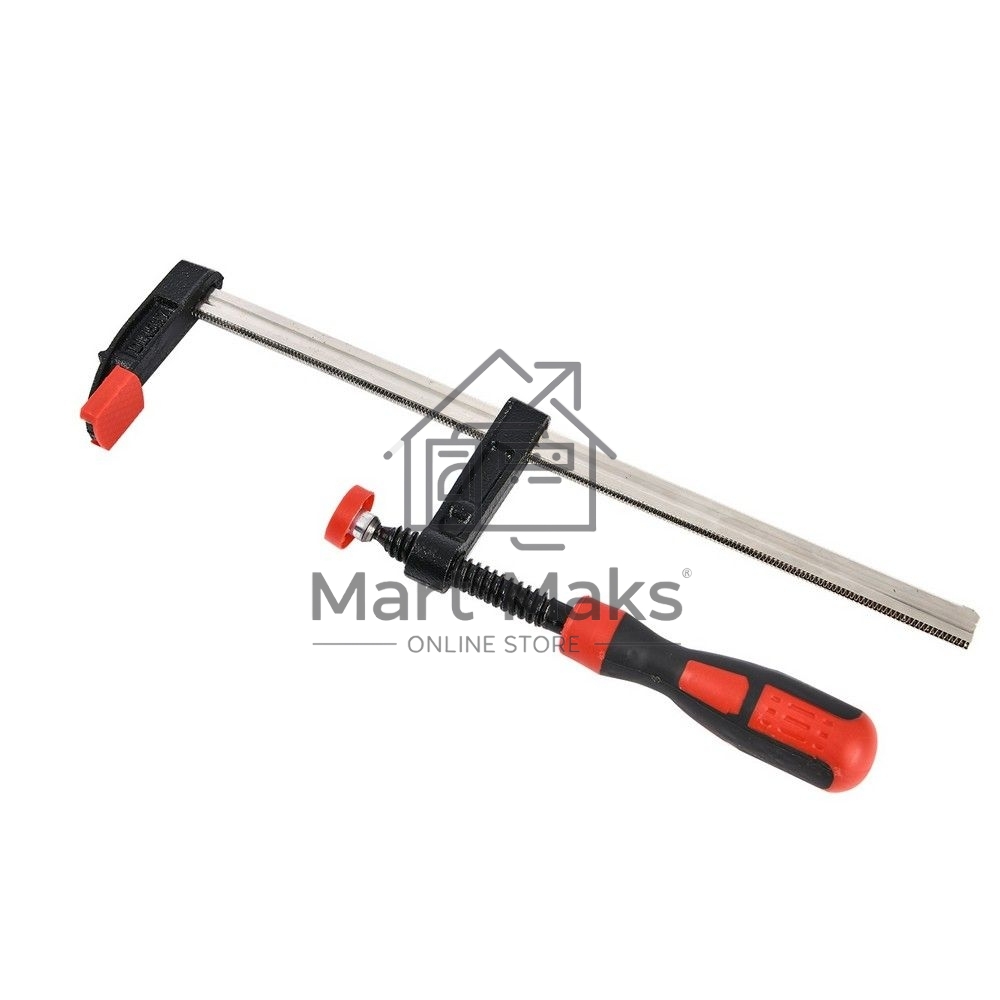 Струбцина F-образная усиленная Deli DL110525Z 250x50 мм, макс. усилие зажима 2000N, резьба 12мм