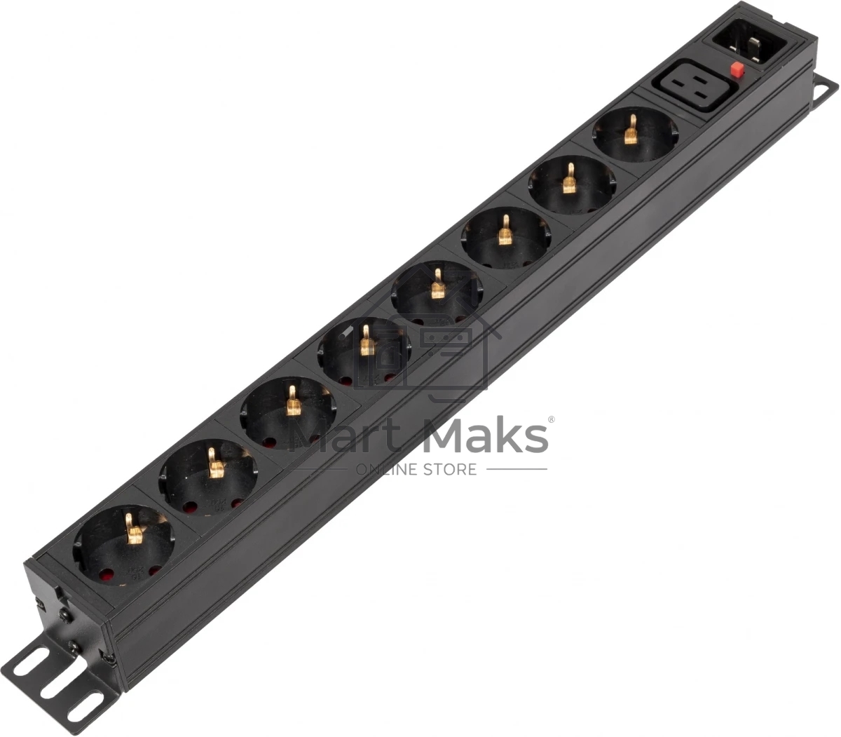 Блок распределения питания Powercom PDU-16A-type 2 (PDU-16AV10-8S-C9-C2)
