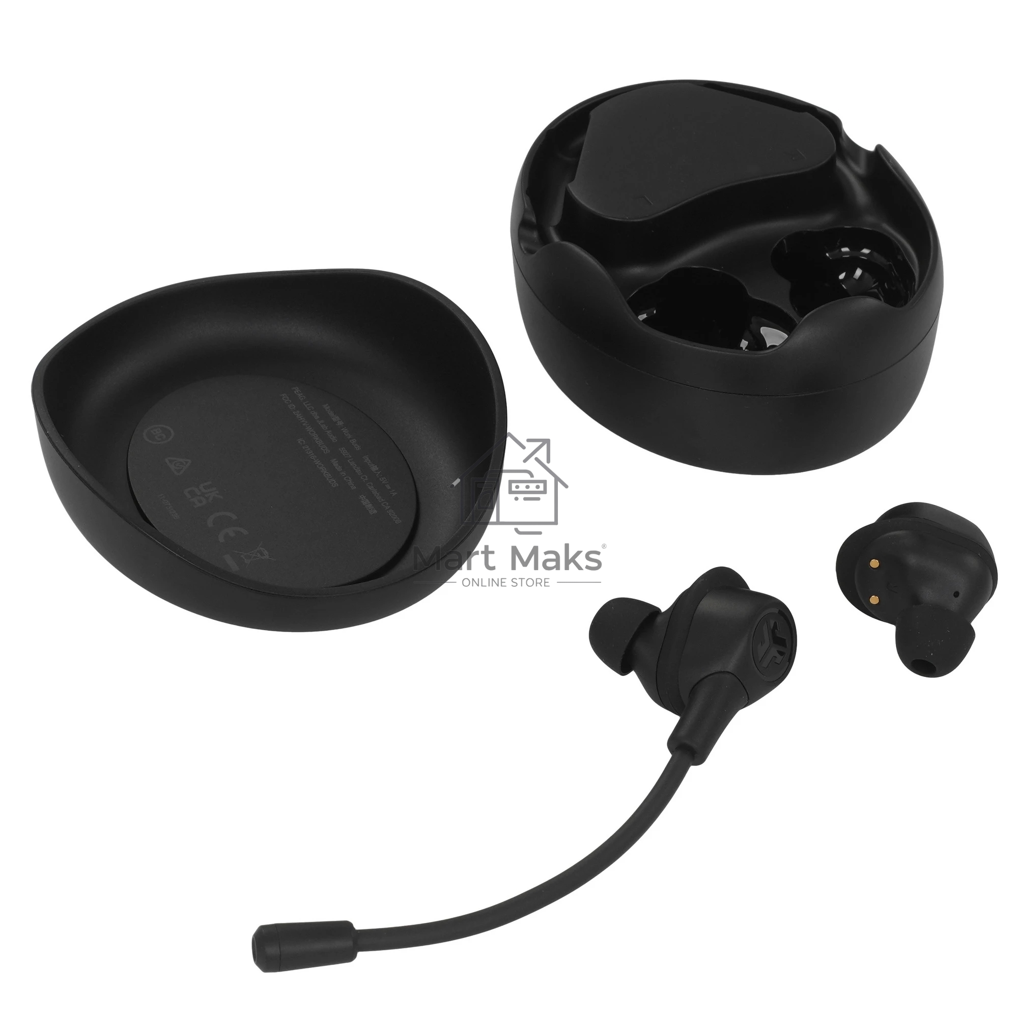 Наушники TWS JLab Work Buds Black, внутриканальные, Bluetooth, до 10 ч