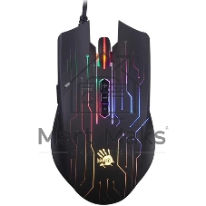 Мышь проводная A4Tech Bloody Q82 черный, 3200 dpi, USB, кнопки - 8