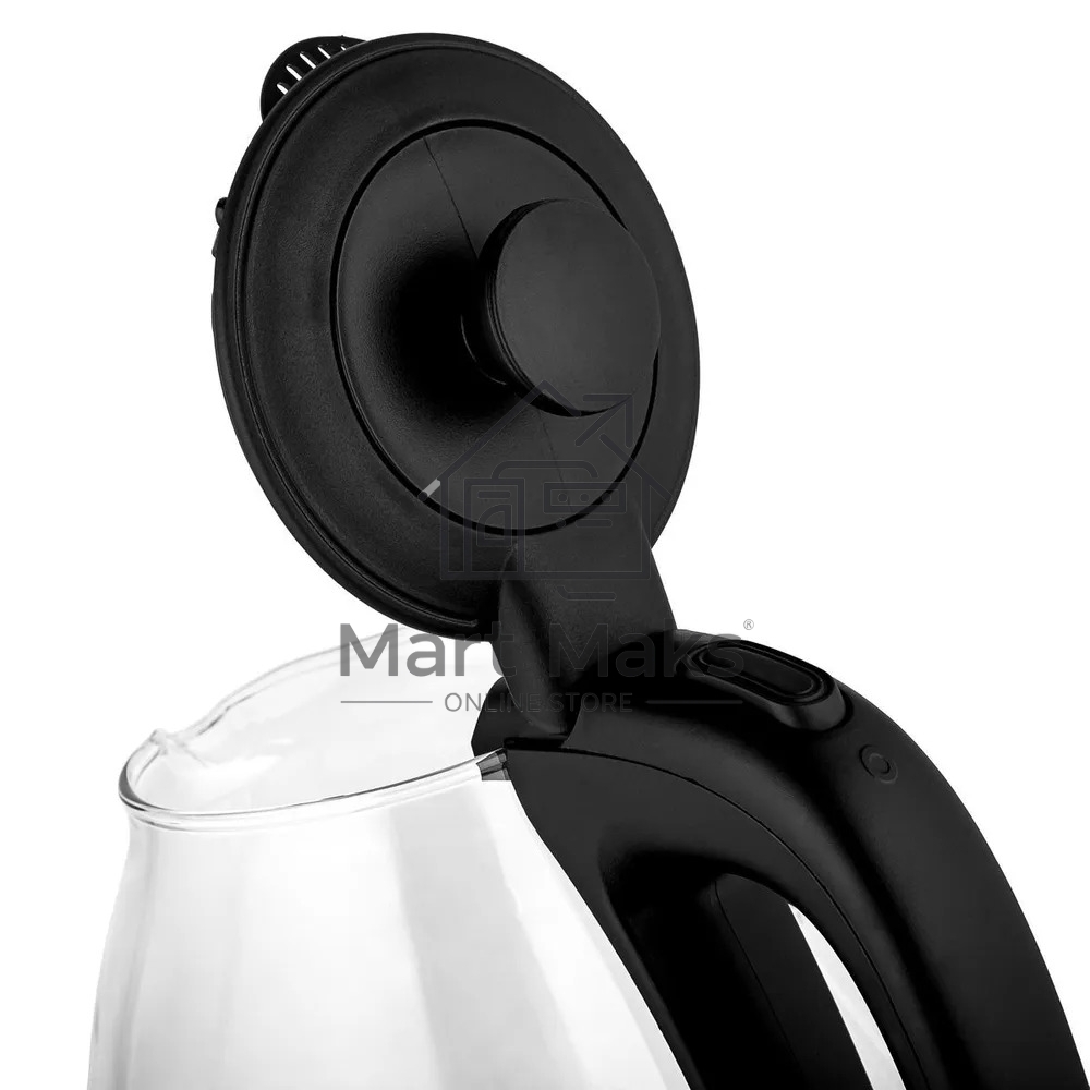 Чайник электрический BRAYER BR6106, 1100 Вт, 1 л, стеклянный, автоотключение, подсветка, черный
