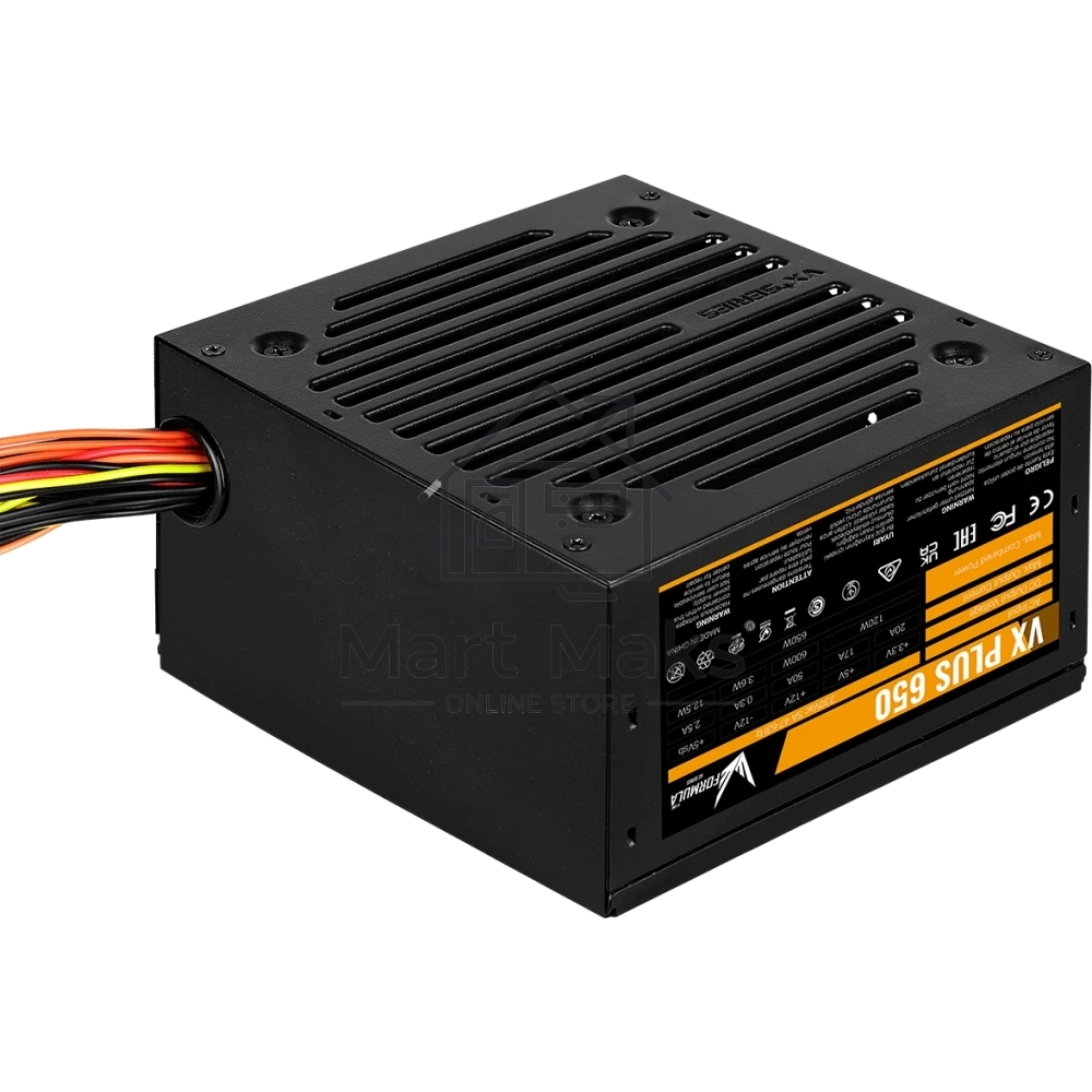 Блок питания Aerocool / Formula VX-650 PLUS, 650Вт, 120мм, черный