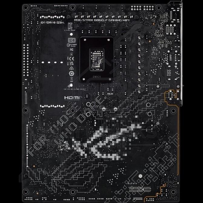 Материнская плата ASUS ROG STRIX B860-F GAMING WIFI, LGA 1851, Intel B860, 4xDDR5, 4xSATA, 4xM.2, 1xPCIe 5.0 x16, 1xPCIe 4.0 x16, 1xDP, 1xHDMI, 1x 2.5Gb LAN, 1xUSB 20Gbps, 1xUSB 10Gbps, 6xUSB-A 5Gbps, 2xUSB 2.0, 3x3.5 мм, 7.1, ATX
