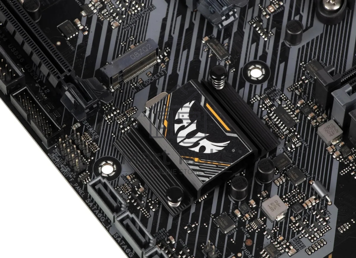 Материнская плата ASUS TUF GAMING B450M-PLUS II, AM4, AMD B450, 4xDDR4, 6xSATA, 1xM.2, 1xPCIe 3.0 x16, 1xPCIe 2.0 x16, 1xPCIe x1, 1xHDMI, 1xDVI-D, 1x 1Gb LAN, 2xUSB-A 3.2 Gen 1, 1xUSB-A 3.2 Gen 2, 2xUSB-A 2.0, 1xUSB-C 3.2 Gen 1, 3x3.5 мм, 7.1, mATX