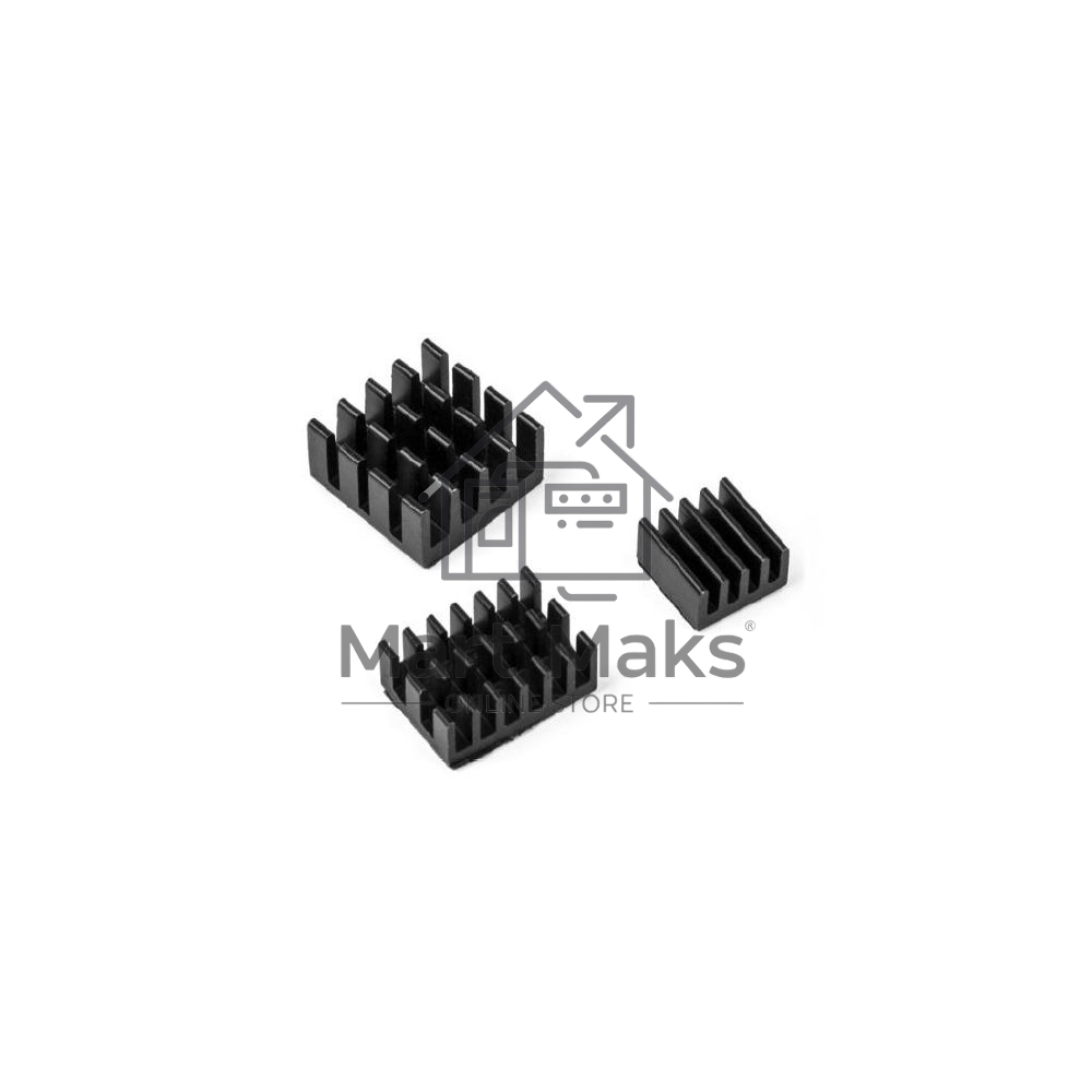 Набор радиаторов ACD RA537 черный 3 in 1 Heat Sink Set Aluminum for Raspberry Pi 4B
