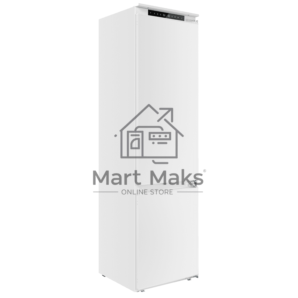 Встраиваемый холодильник Maunfeld MBF19354NFWGR LUX Inverter белый двухкамерный 209/64 л морозилка снизу, No Frost