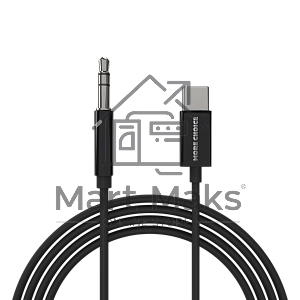 Кабель аудио MORE CHOICE (4610196409844) UK28a AUX 3.5mm Type-C 1м, черный