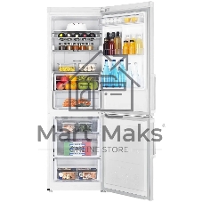 Холодильник Samsung RB33J3515WW/EF белый двухкамерный 231/108л морозилка снизу, No Frost