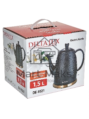 Чайник электрический Delta Lux DE-1021 черный