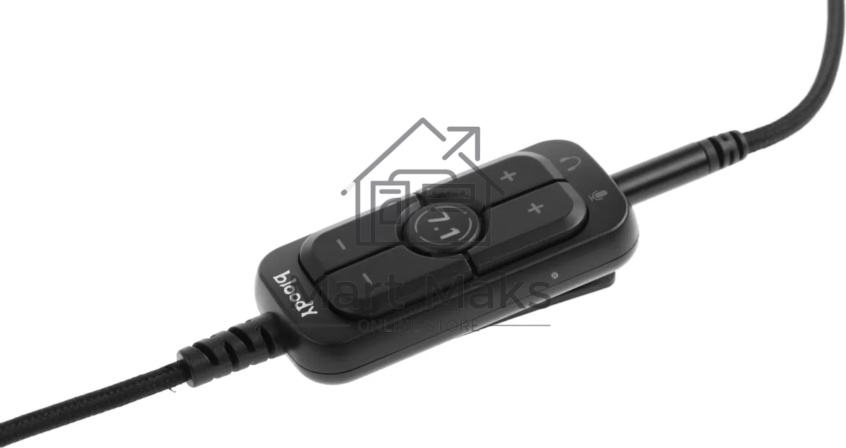 Наушники с микрофоном A4Tech Bloody M590i синий/белый 1м мониторные USB оголовье (M590I SPORTS NAVY)