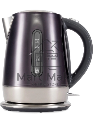 Чайник электрический Hyundai HYK-S7777 1.7л. 2200Вт графит/серебристый корпус: металл