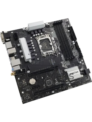 Материнская плата Biostar B760MZ-E PRO, LGA 1700, Intel B760, 4xDDR5, 4xSATA, 2xM.2, 1xPCIe 4.0 x16, 1xPCIe 3.0 x4, 1xPCIe 3.0 x1, 1xHDMI, 1xDP, 1xDVI, 1xVGA, 1x 2.5Gb LAN, 3xUSB-A 3.2 Gen 1, 2xUSB-A 2.0, 1xUSB-C 3.2 Gen 2, 3x3.5 мм, 7.1, mATX