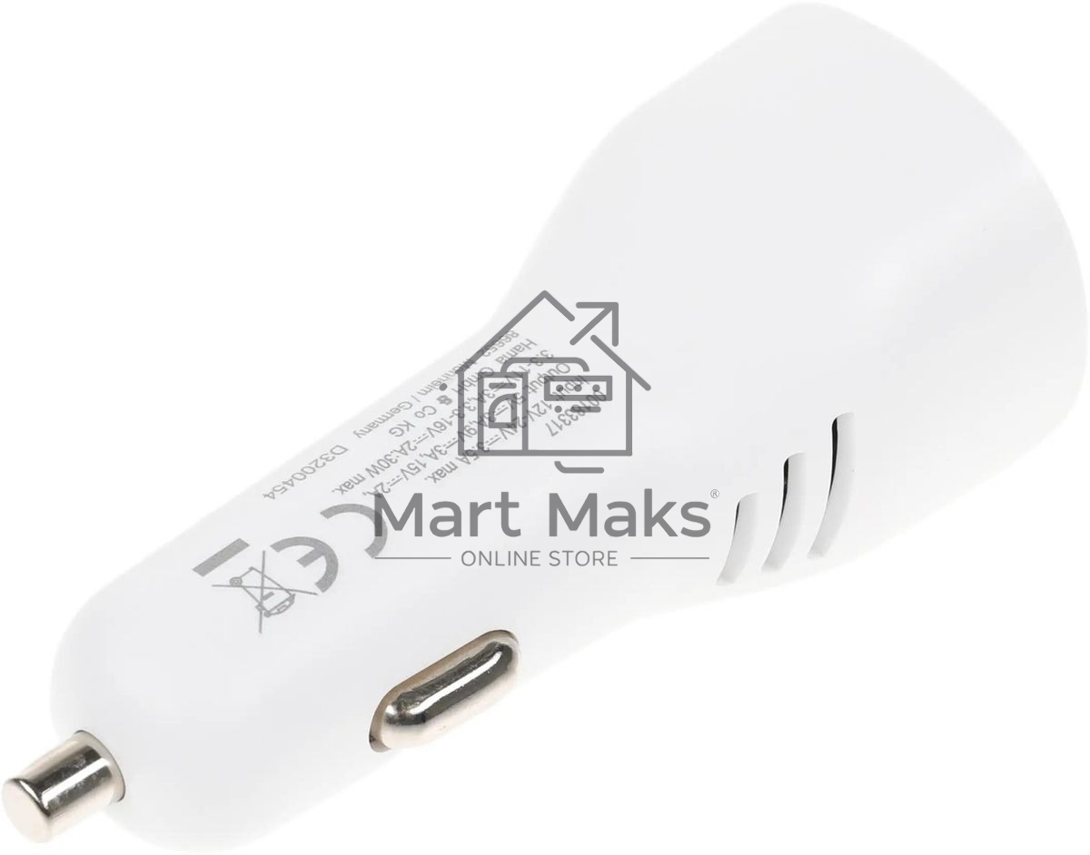 Комплект зарядное устройство Hama H-183317 3A PD для Apple кабель Apple Lightning/Type-C белый