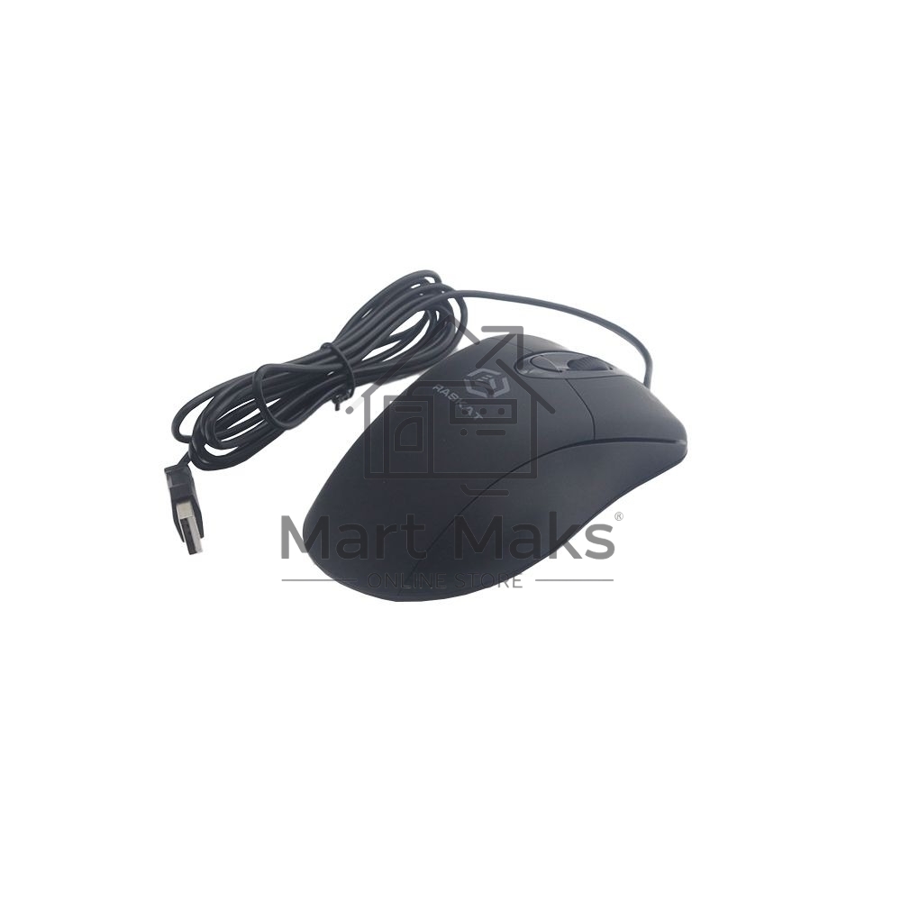 Мышь проводная Raskat M018 черный, 3200 dpi, USB, кнопки - 6