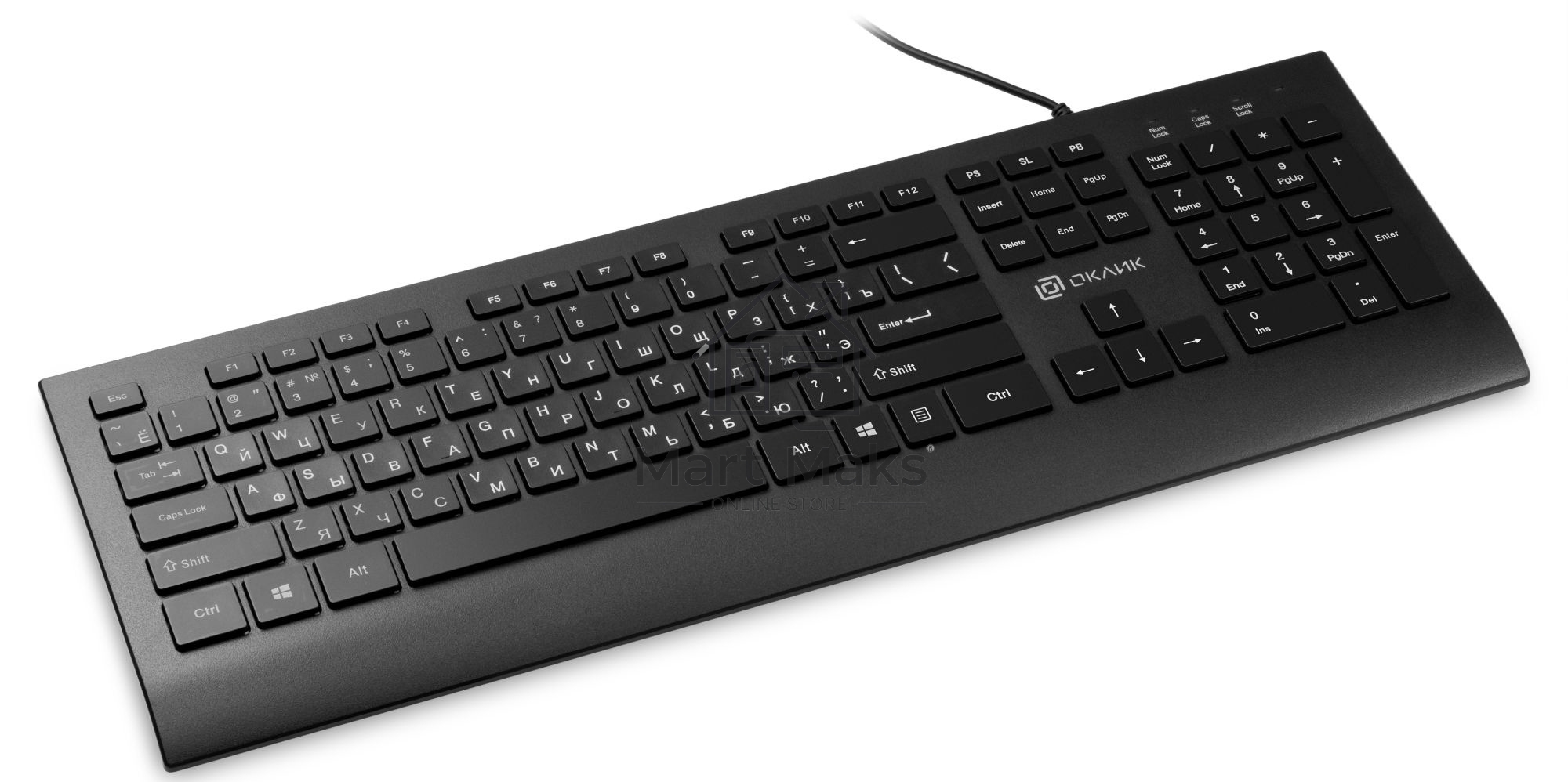Клавиатура Оклик 155M проводная, USB, черный