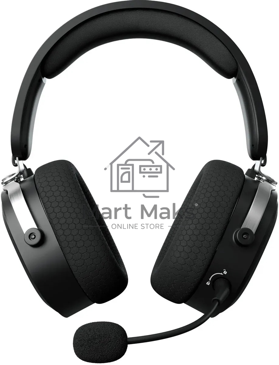 Наушники с микрофоном GMNG GG-HS405W черный мониторные BT/Radio/3.5mm оголовье