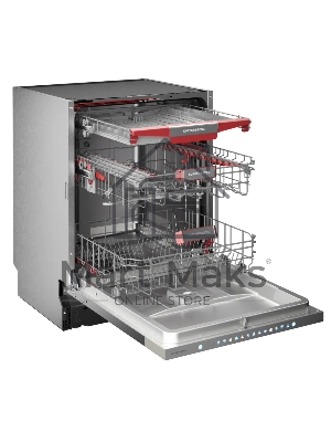 Встраиваемая посудомоечная машина Kuppersberg, High-Tech, 60 см, 15 комплектов, 3 корзины, 7 программ, конденсационная сушка, автоматическое открывание двери, LED подсветка, сенсорное управление, инверторный мотор, энергоэффективность А+++