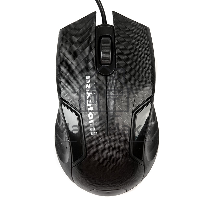 Мышь проводная Nakatomi MON-06U черный, 800 dpi, USB, кнопки - 3