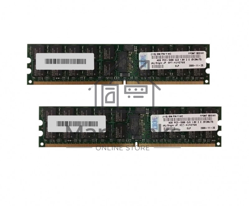Оперативная память IBM, DDR2, 8GB (2x4 GB), 667 MHz, CL5, ECC, RDIMM