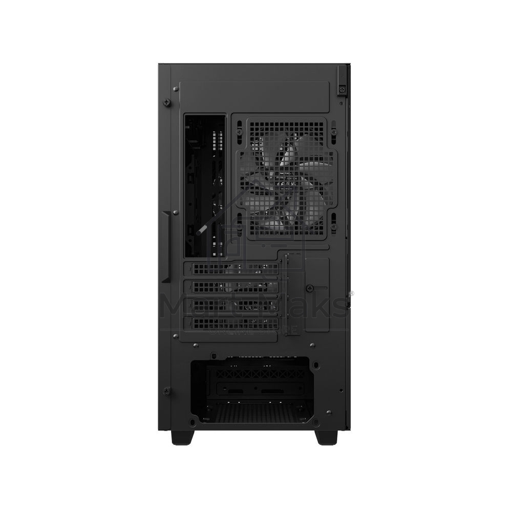 Компьютерный корпус Deepcool CH360 без БП, боковое окно (закаленное стекло), 2x140мм ARGB LED вентилятор спереди и 1x120мм ARGB LED вентилятор сзади, черный, mATX
