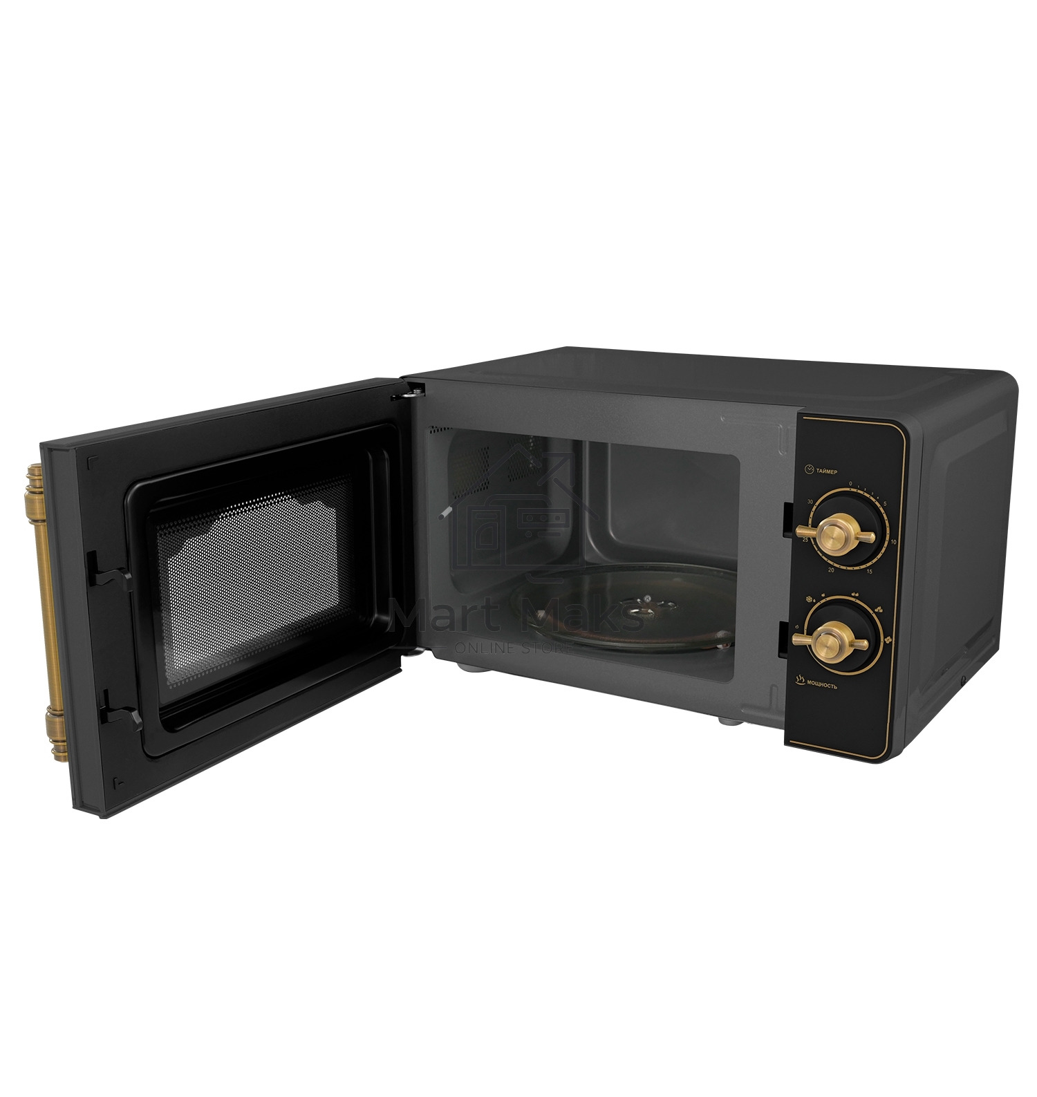 Микроволновая печь LEX FSMO M.02 BL черный, 20 л, 700 Вт, переключатели - поворотный механизм