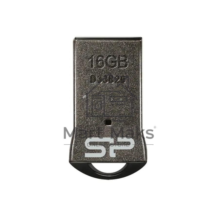 Флешка USB R/W Silicon Power R/W 16Gb Touch T01 SP016GBUF2T01V1K USB2.0 черный/серебристый
