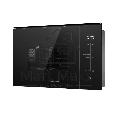 Встраиваемая микроволновая печь Kuppersberg HMW 651 B, High-Tech, 25 л, мощность 900 Вт, кварцевый гриль, поворотный стол, 5 уровней мощности, 8 автоматических программ, размораживание, сенсорное управление, дисплей, черный