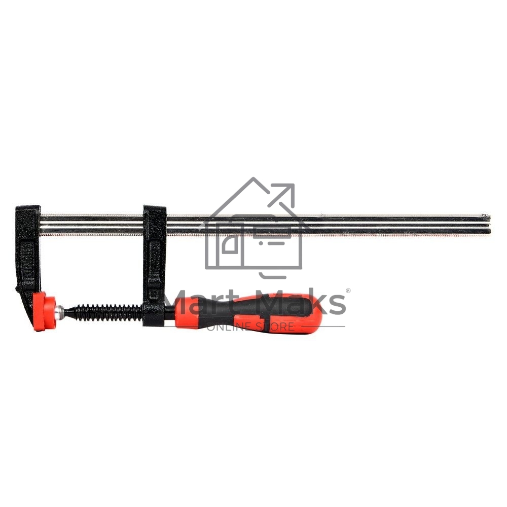 Струбцина F-образная усиленная Deli DL110525Z 250x50 мм, макс. усилие зажима 2000N, резьба 12мм