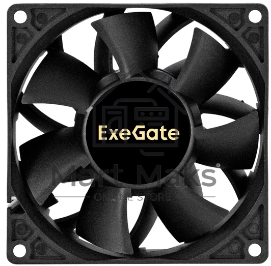 Вентилятор корпусной ExeGate EX09238B2P-24, 92 мм, 5000 об/мин, 56 дБ, 2-pin, без подсветки