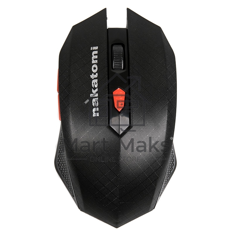 Мышь беспроводная Nakatomi MRON-08U черный, 1600 dpi, радиоканал, USB, кнопки - 6