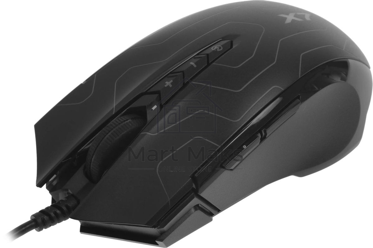 Мышь проводная A4Tech X89 Maze черный, 2400 dpi, USB, кнопки - 8