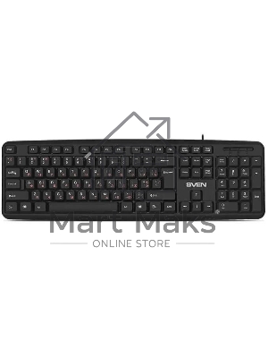 Клавиатура проводная SVEN KB-S230 черная (104кл, каб. 2м)